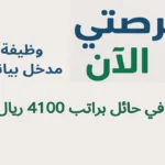 وظيفة مدخل بيانات في حائل براتب 4100 ريال