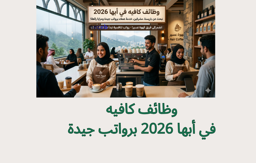 وظائف كافيه في أبها 2026 برواتب جيدة