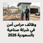وظائف حراس أمن في شركة صناعية بالسعودية 2026
