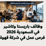 وظائف باريستا وكاشير في السعودية 2026 | فرص عمل في شركة قهوة