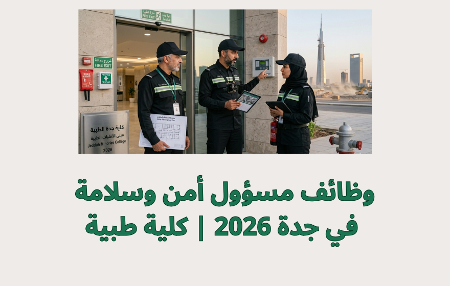وظائف مسؤول أمن وسلامة في جدة 2026 | كلية طبية