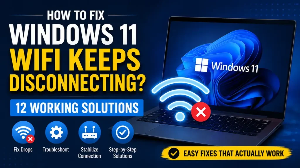 How to Fix Windows 11 WiFi Keeps Disconnecting