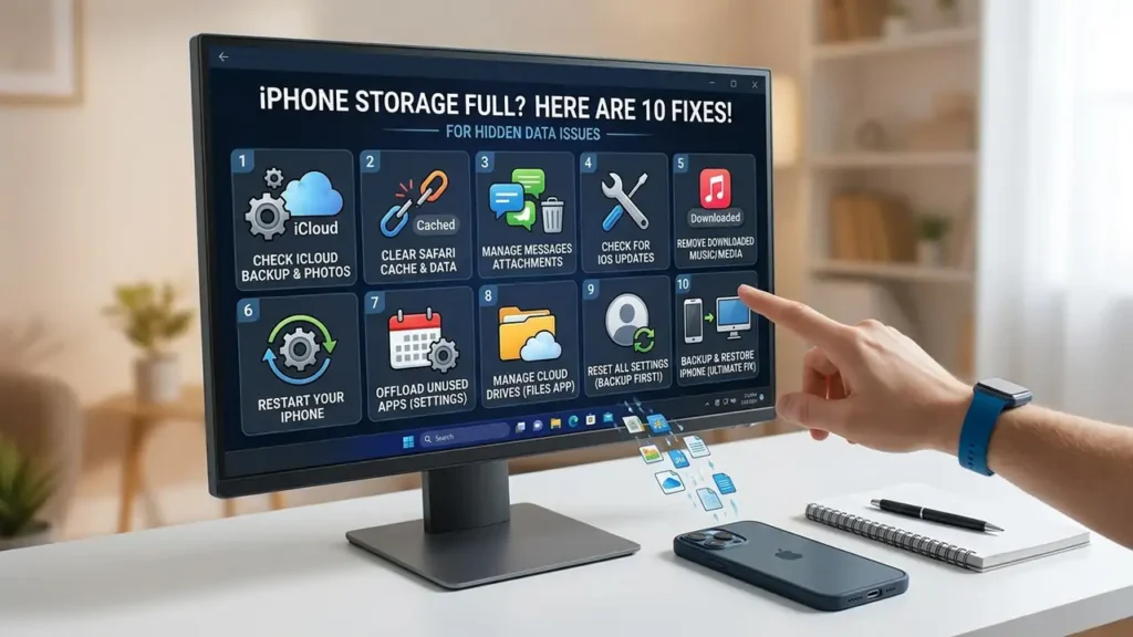 iPhone Storage Full but You Have Space? 10 Fixes