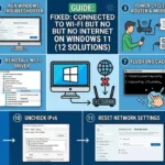 Windows 11 Connected to WiFi but No Internet: 12 Fixes