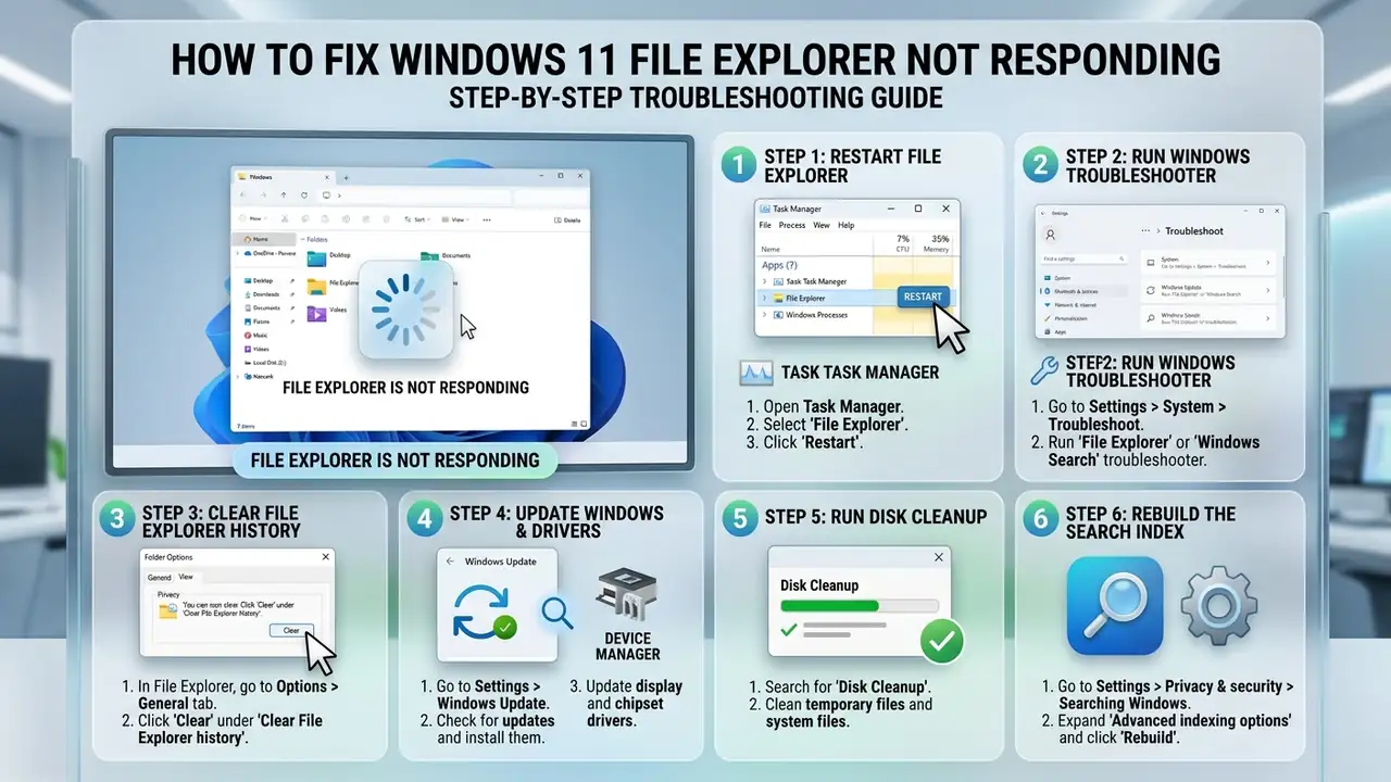How to Fix Windows 11 File Explorer Not Responding
