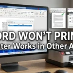 Printer Not Printing From Word but Prints From Other Apps?