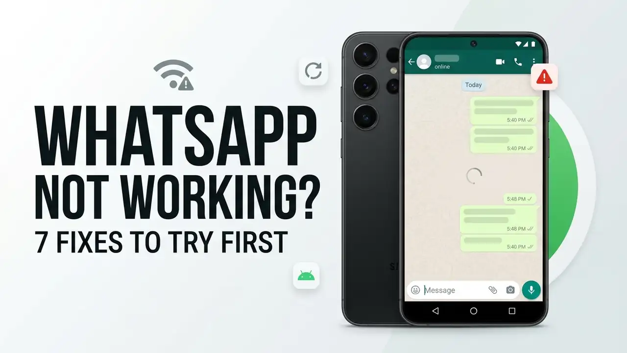 WhatsApp Not Working on Android? 7 Fixes to Try First