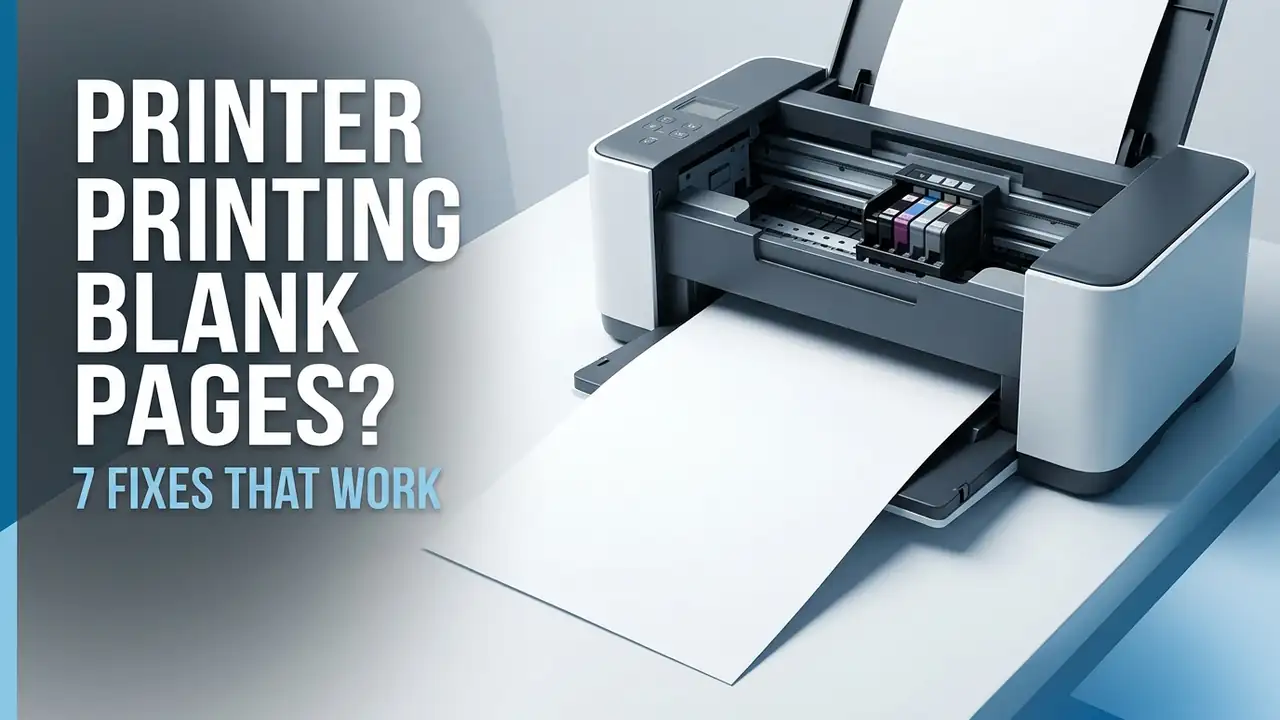 Printer Printing Blank Pages? 7 Fixes That Actually Work