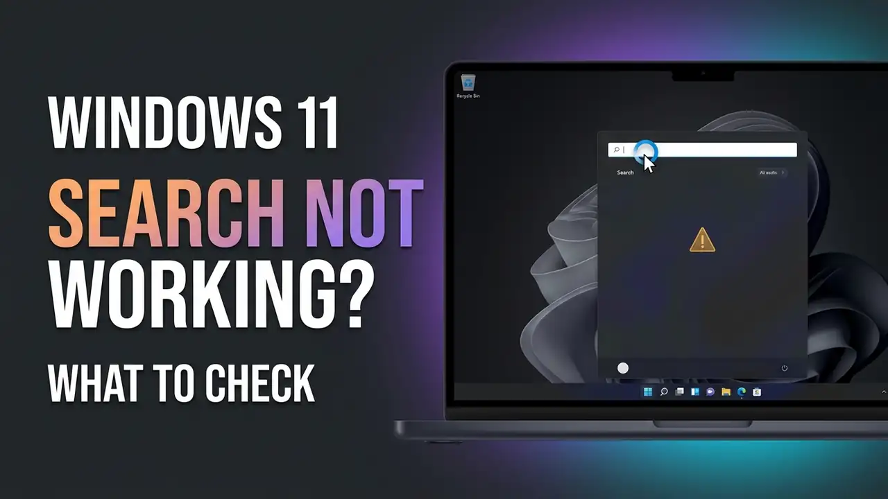 Windows 11 Search Bar Not Working? Here’s What to Check