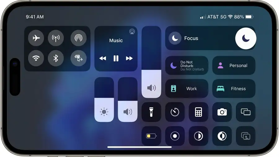 iPhone Notifications Not Showing? 7 Fixes to Try 3 iPhone Control Center showing Focus and Do Not Disturb controls