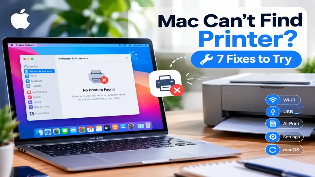 Mac Can't Find Printer? 7 Fixes to Try