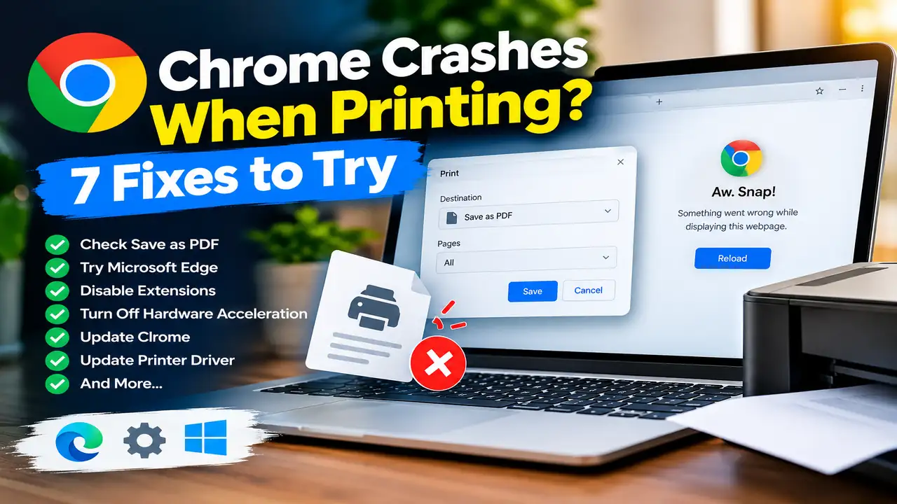 Chrome Crashes When Printing? 7 Fixes to Try