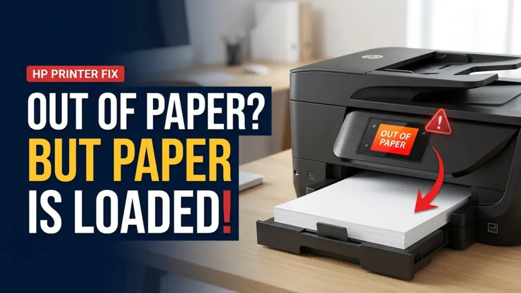HP Printer Says Out of Paper but Has Paper? Fix It