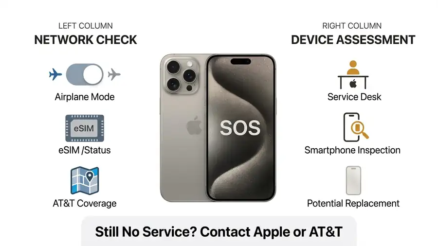 IPhone 18 Pro Max Stuck on SOS? Here's What to Do 4 1. Troubleshooting iPhone SOS connectivity and hardware issues